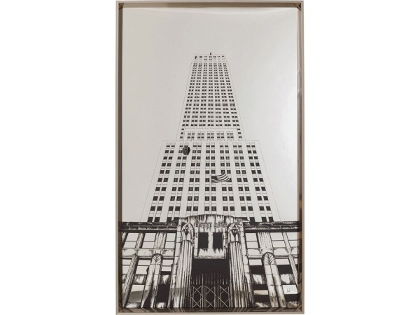 Framed Picture Empire State Mirror 77x130cm - Καθρέφτης