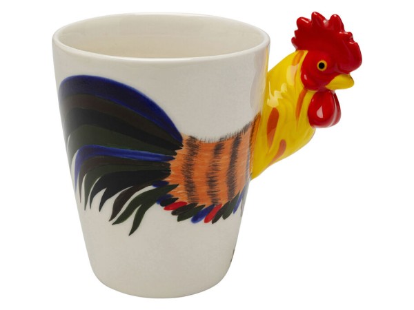 Mug Funny Animal Rooster 12cm - Πολύχρωμο