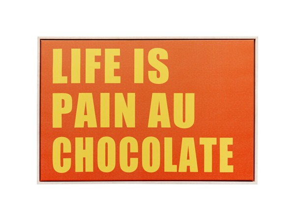 Πίνακας Καδραρισμένος Pain Au Chocolate Πορτοκαλί 60x3x40 εκ. - Κίτρινο