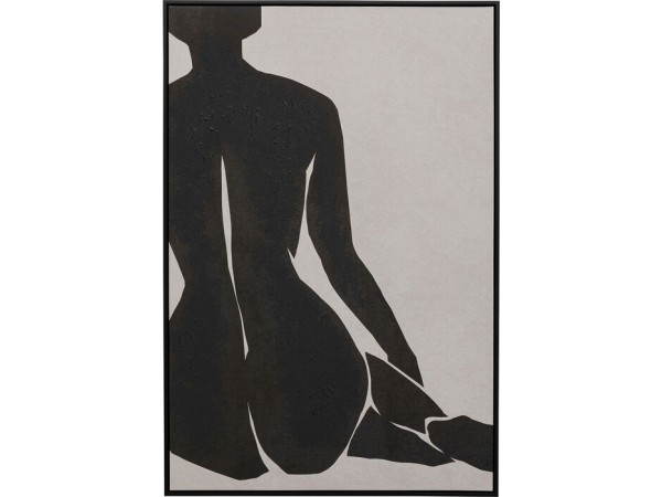 Canvas  Picture Nude Lady 70x110cm - Μαύρο