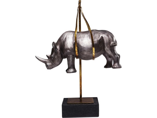 Διακοσμητικό Hanging Rhino Μεταλλικό 44706x15x43εκ - Γκρι