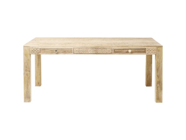 Table Puro Plain Ξύλινο Καφέ 140x70x76 εκ. - Μπεζ