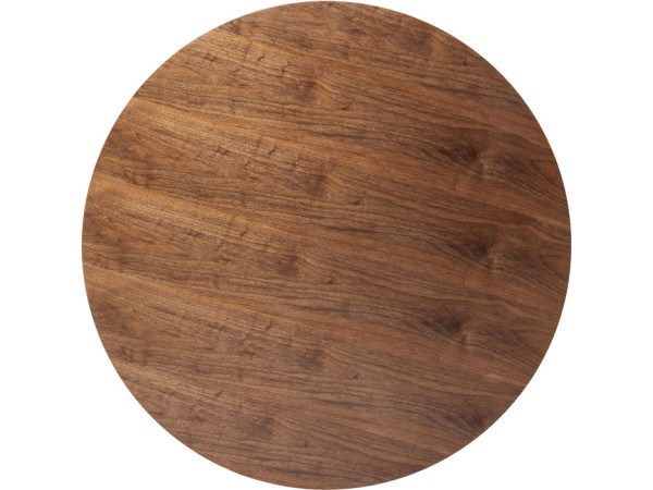 Επιφάνεια τραπεζιού  Invitation Round Walnut Ø120cm - Λευκό