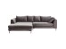 Καναπές Γωνία Black Gianna Velvet Αριστερός Γκρι 290x160x68εκ - Γκρι