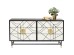 Μπουφές Credenza Μαύρο 150x40x80εκ - Μαύρο