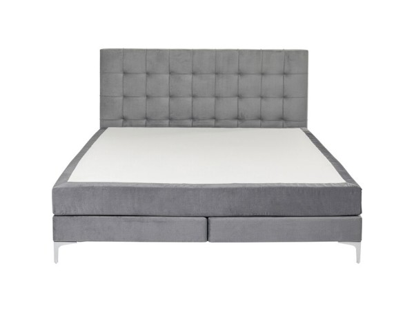 Κρεβάτι Boxspring Benito Star Γκρι 160x200εκ. 160x213x110εκ - Γκρι