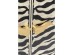 Μπουφές Zebra Ασπρόμαυρος 160x40x80εκ - Μαύρο