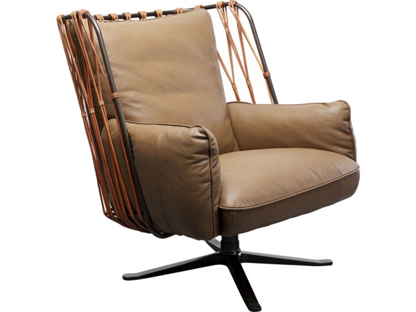 Swivel Armchair Paradiso Brown - Καφέ