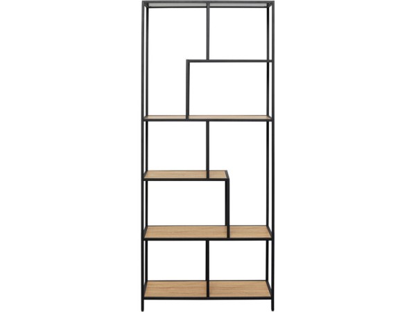 Ραφιέρα Loftie Μεταλλική Μπεζ 77x35x185εκ. - Μπεζ