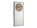 Ρολόι Τοίχου-Καθρέφτης Ticking Q81Ματ Ασημί-Καφέ (35x6x80 εκ.)