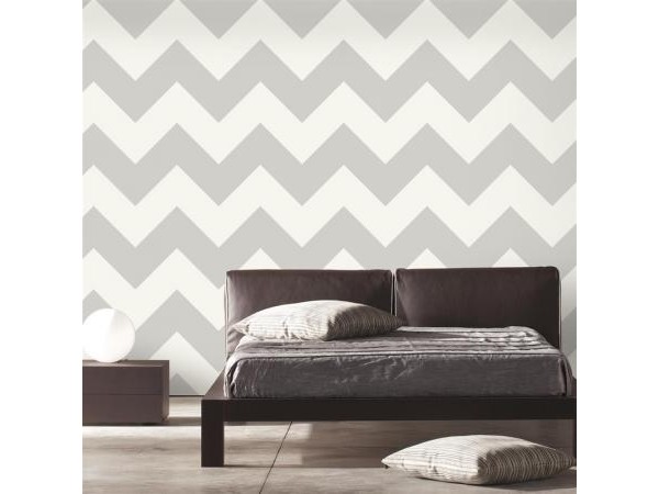 Αυτοκόλλητη Ταπετσαρία Grey Large Chevron Peel KAL.RMK9075