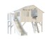 Υπερυψωμένο κρεβάτι Treehouse Bed tower with slide 