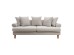 Artekko Uk Sofa Καναπές Τριθέσιος Υφασμάτινος Γκρι (210x100x75)cm