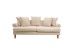 Artekko Uk Sofa Καναπές Τριθέσιος Υφασμάτινος Μπεζ (210x100x75)cm