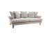 Artekko Uk Sofa Καναπές Τριθέσιος Υφασμάτινος Γκρι (210x100x75)cm