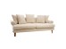 Artekko Uk Sofa Καναπές Τριθέσιος Υφασμάτινος Μπεζ (210x100x75)cm