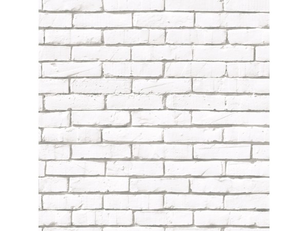 Ταπετσαρία Τοίχου Brick Wall White